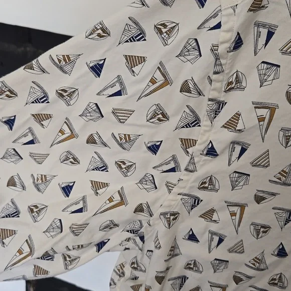 Nautica long sleeve shirt with sailboats - Picture 2 of 9